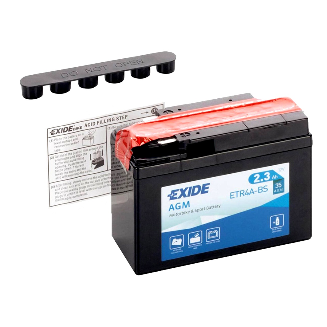 Акумулятор EXIDE AGM 12V 2.3Ah 35A R+ ETR4ABS - zapix