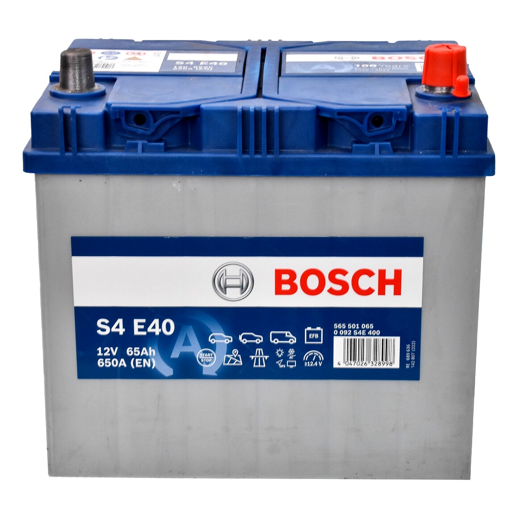 Акумулятор BOSCH S4 EFB 12V 65Ah 650A R+ 0092S4E400 - zapix