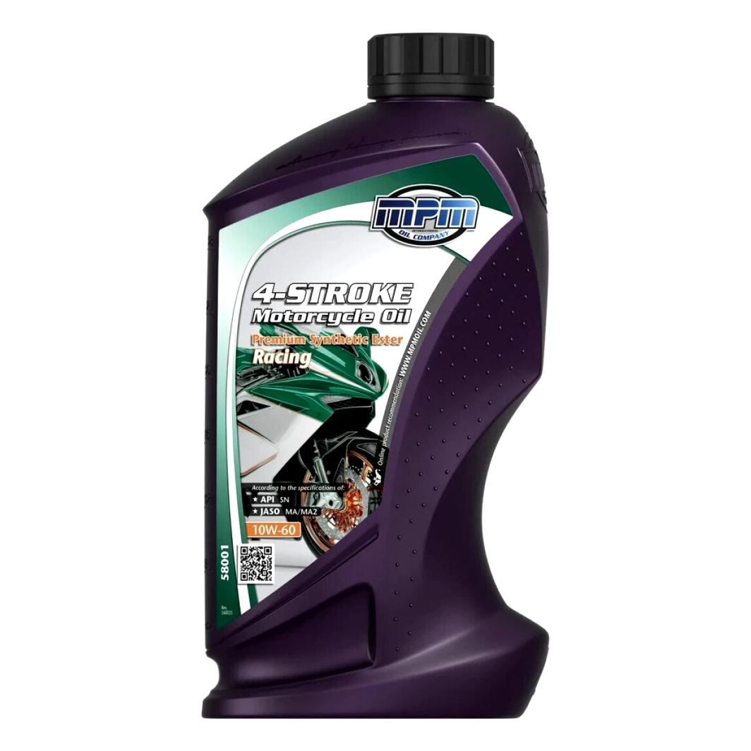 Моторное масло MPM Premium Synthetic Ester Racing 4T 10W-60 синтетическое 1 л MPM58001 - zapix