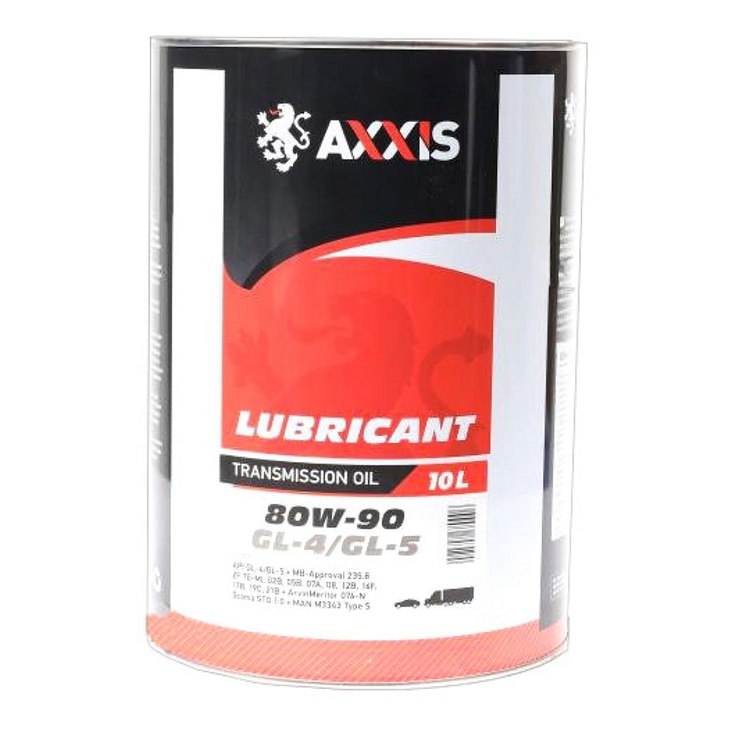 Трансмиссионное масло AXXIS GL-4 / 5 80W-90 10 л AX1008 - zapix