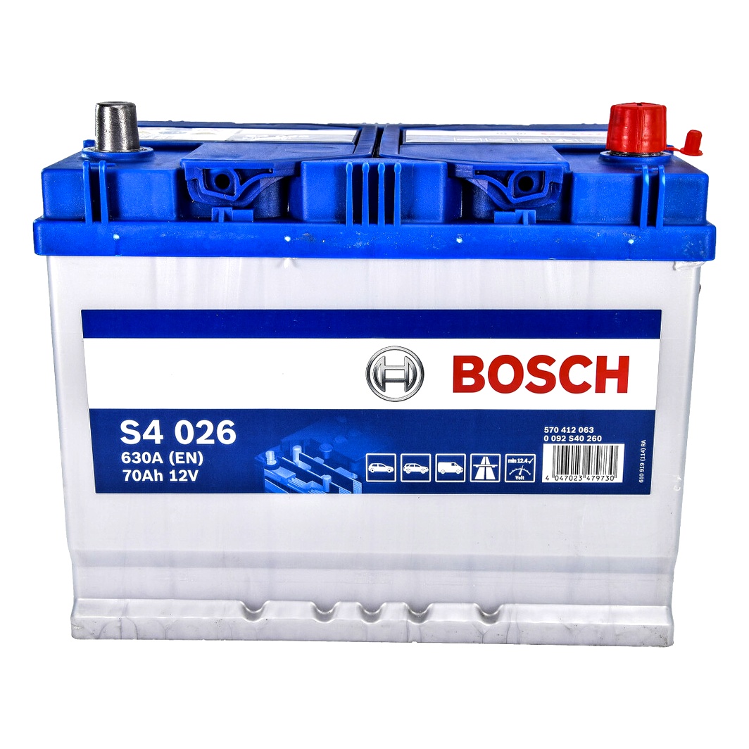 Акумулятор BOSCH S4 Silver 12V 70Ah 630A R+ 0092S40260 - zapix