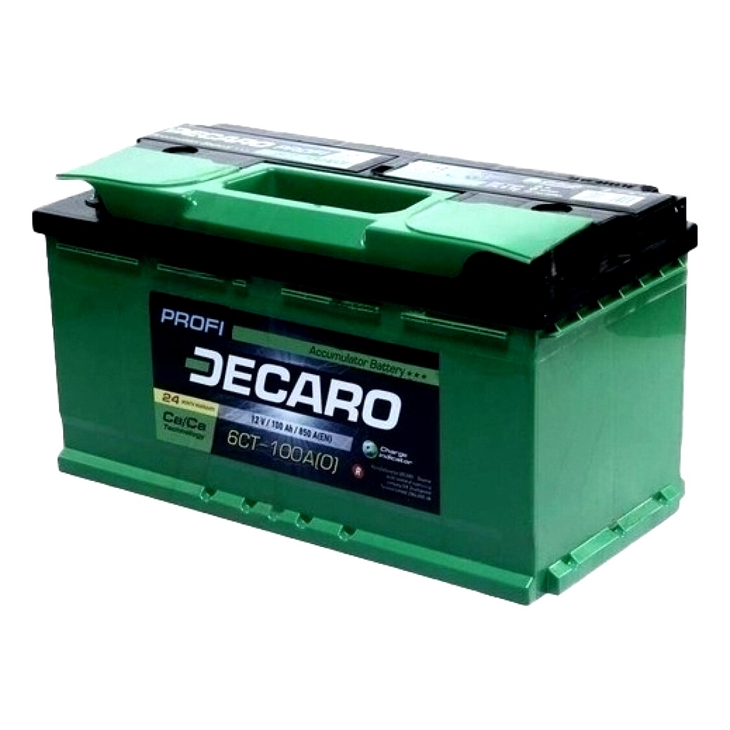 Акумулятор DECARO Profi 12V 100Ah 850A R+ 61000PRO - zapix