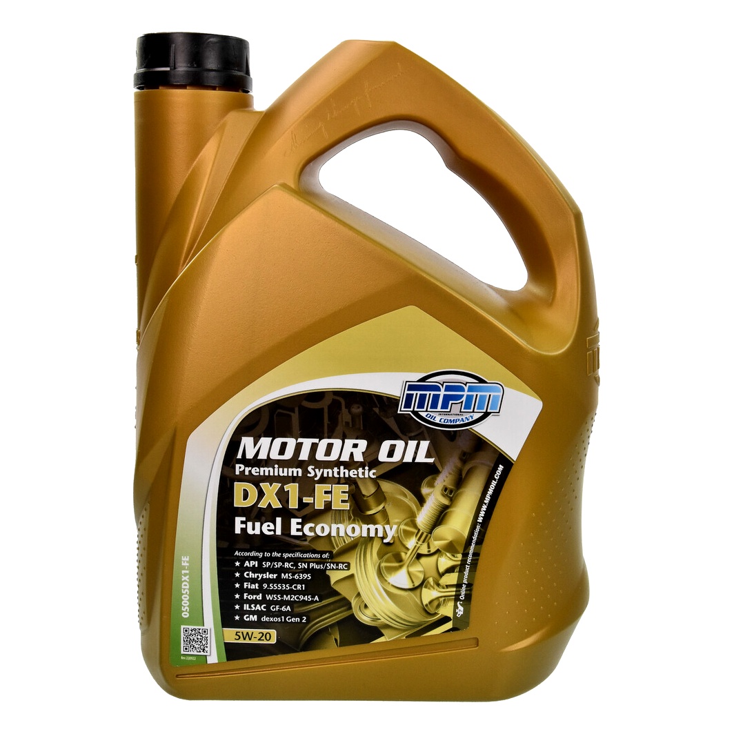 Моторна олива MPM Premium Synthetic DX1 Fuel Economy 5W-20 5 л (05005DX1FE) - zapix
