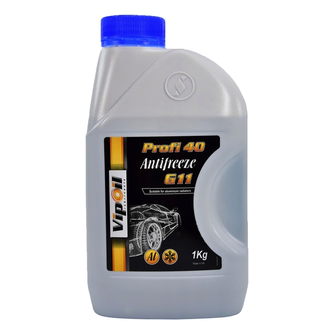 Готовий антифриз VIPOIL Profi 40 синій G11 -30 °C 1 л (701398) - zapix