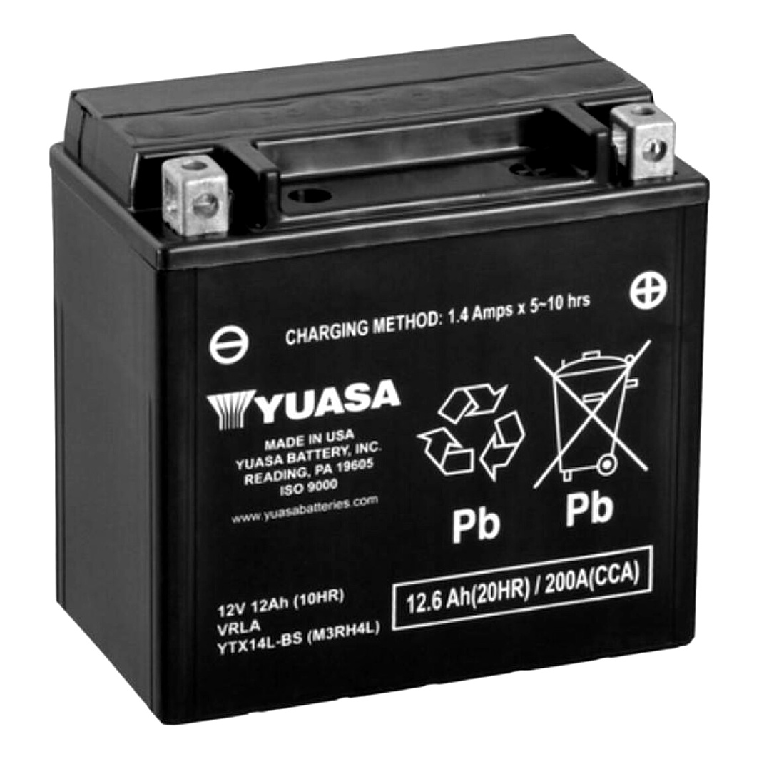 Акумулятор YUASA 12V 12.6Ah 200A R+ YTX14LBS - zapix