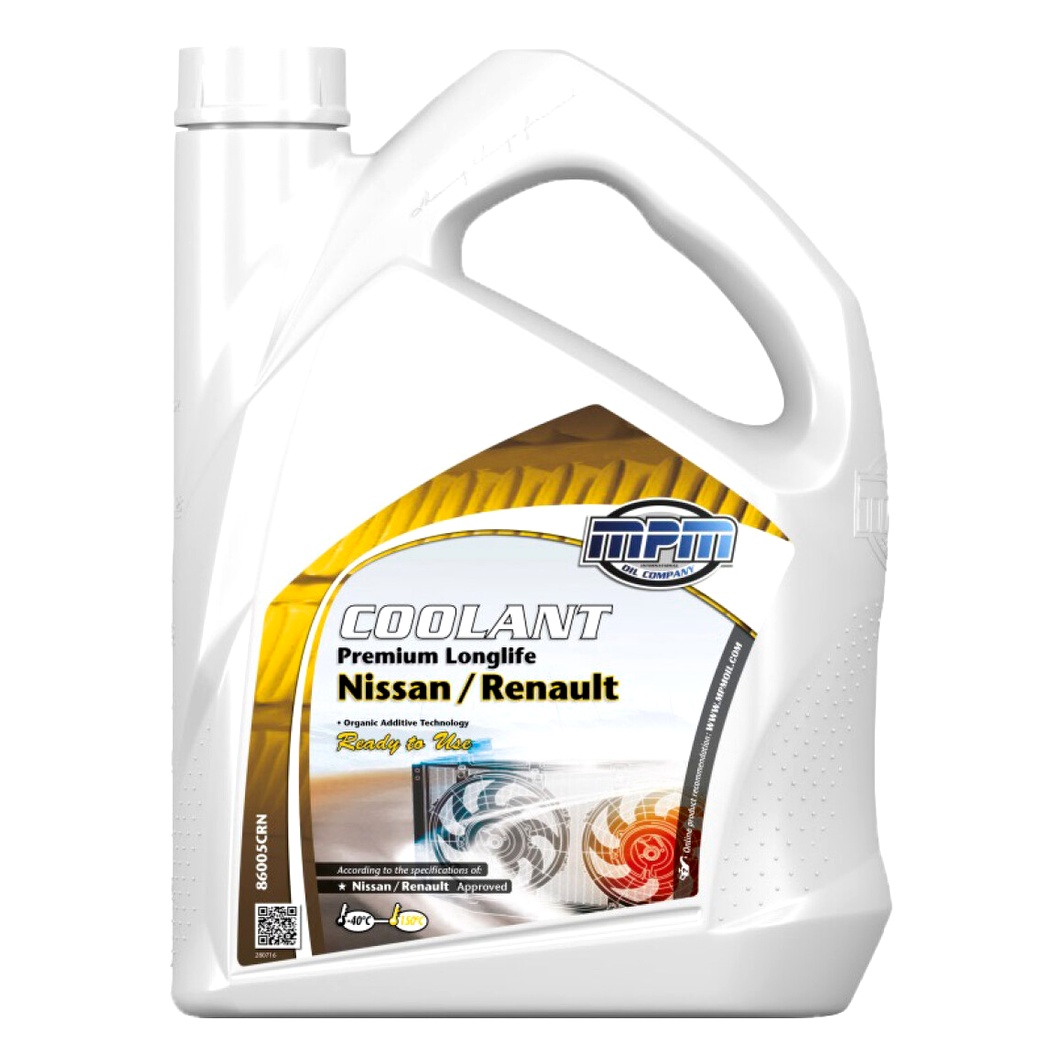 Готовий антифриз MPM Premium Longlife Nissan/Renault жовтий -40 °C 5 л (86005CRN) - zapix