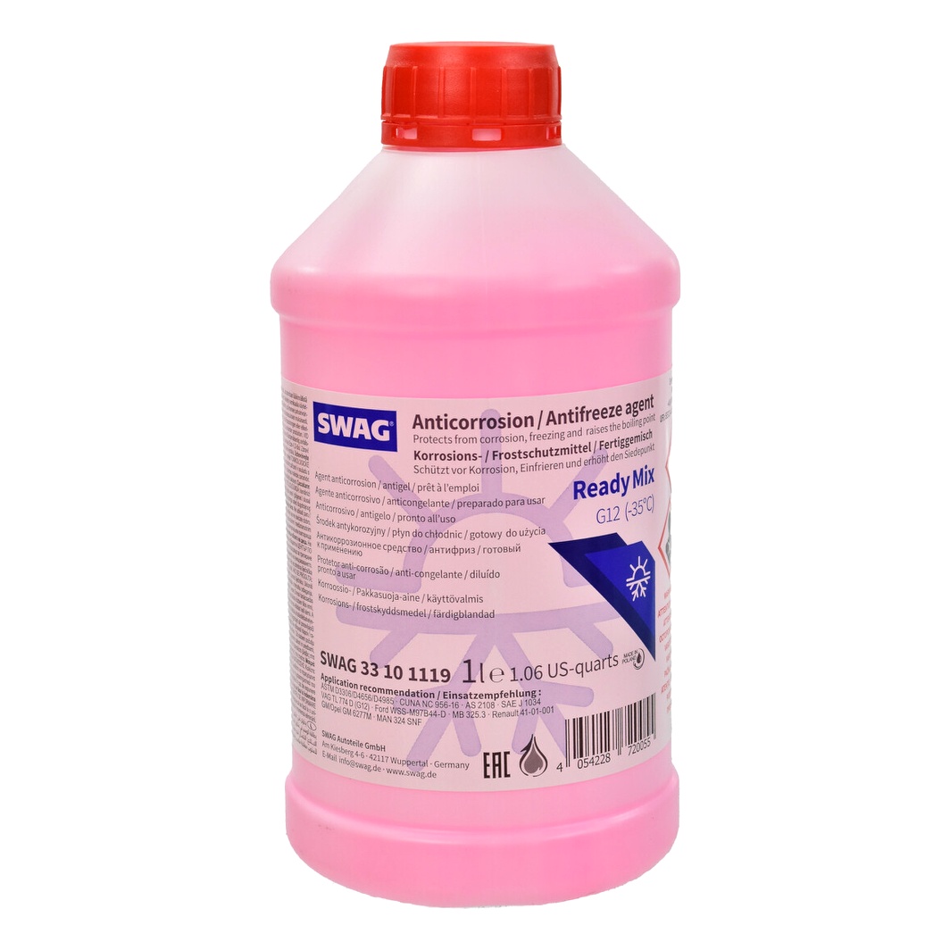 Готовий антифриз SWAG Ready Mix червоний G12 -35 °C 1 л (33101119) - zapix