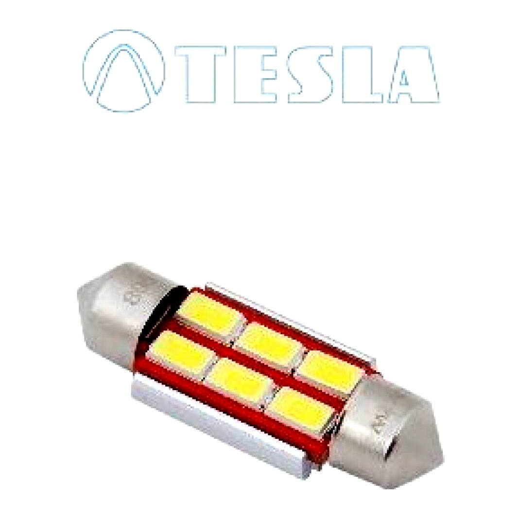 Автолампа LED (світлодіодна) TESLA Longer LIFE CANbus C3W SV8.5-8 12V B93201 - zapix
