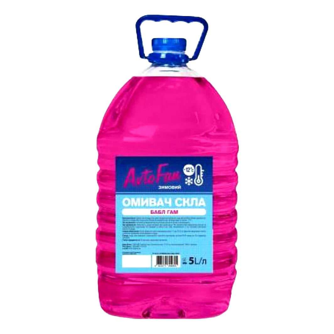 Омивач скла готовий зимовий -12°С AVTOFAN bubble gum 5 л 4823075804825 - zapix