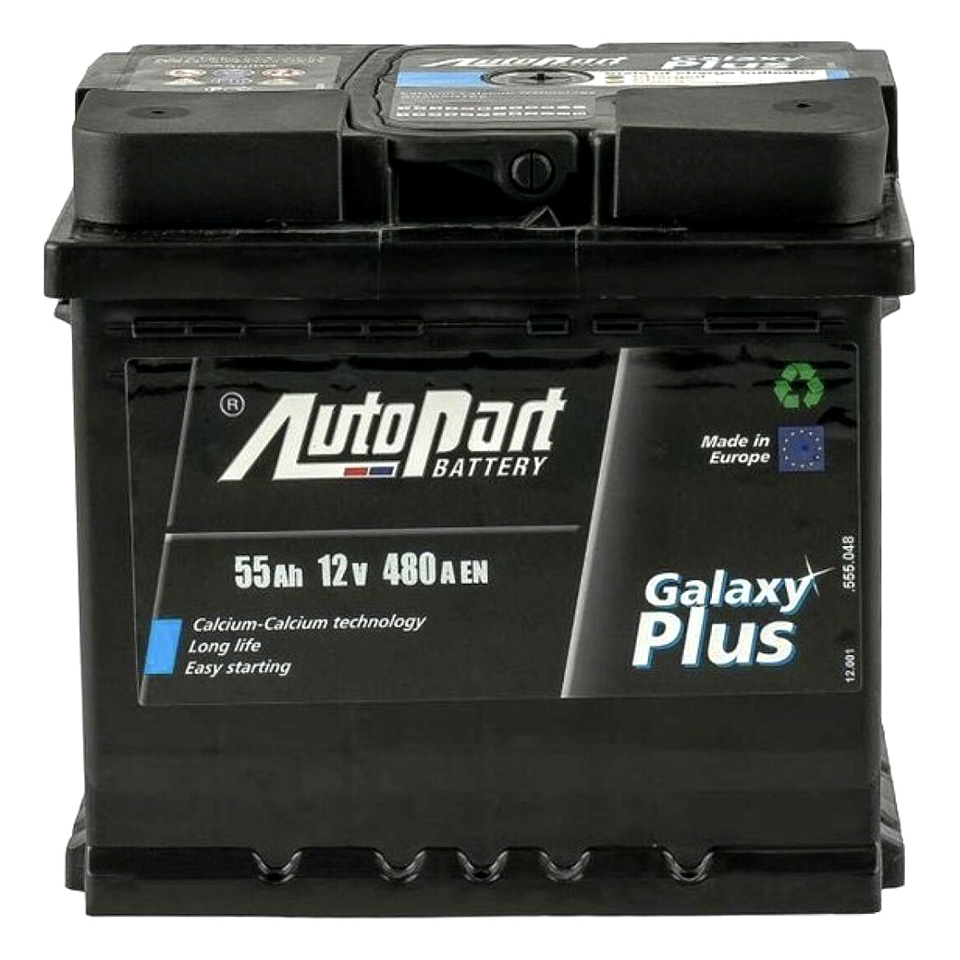 Акумулятор AUTOPARTS Galaxy Plus 12V 55Ah 480A R+ ARL055P00 - zapix
