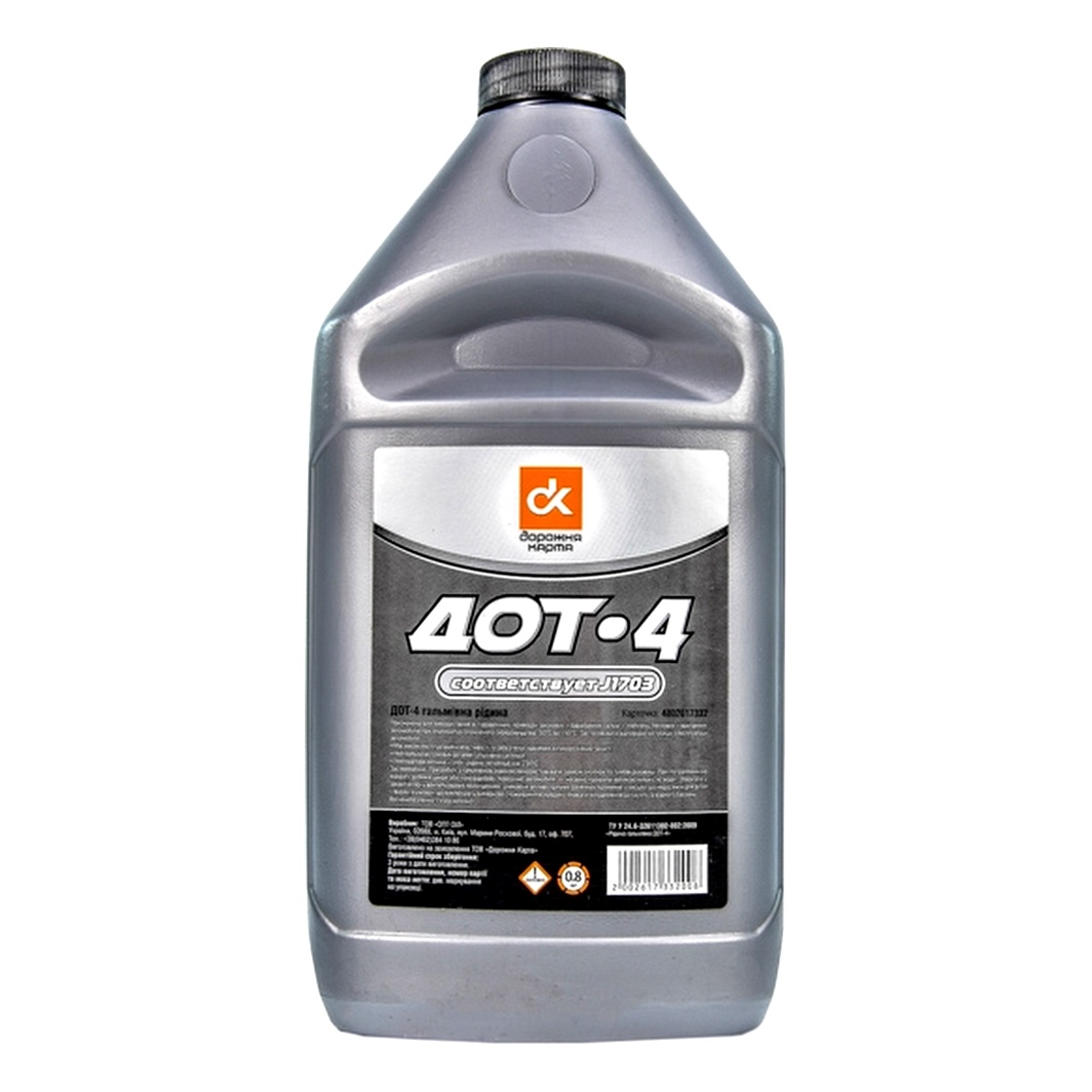 Гальмівна рідина ДОРОЖНЯ КАРТА DOT 4 1 л 4802617332 - zapix
