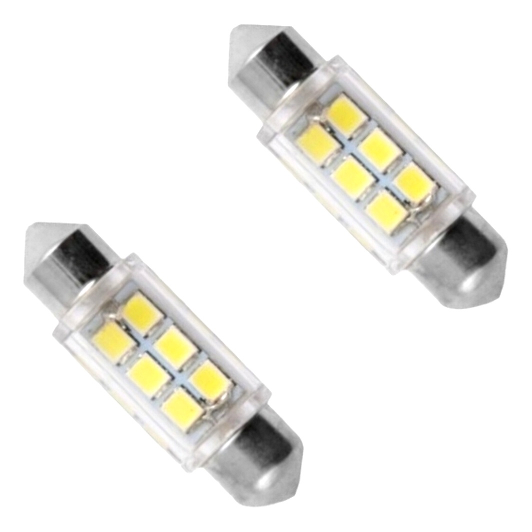 Автолампа LED (світлодіодна) SOLAR T11x36 SV8.5 12V прозора LS275B2 - zapix