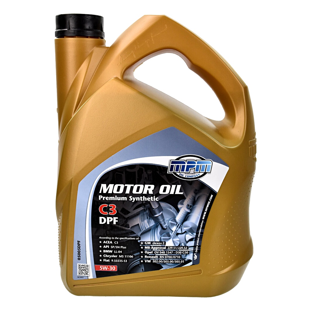 Моторна олива MPM Premium Synthetic C3 DPF 5W-30 5 л (05005DPF) - zapix