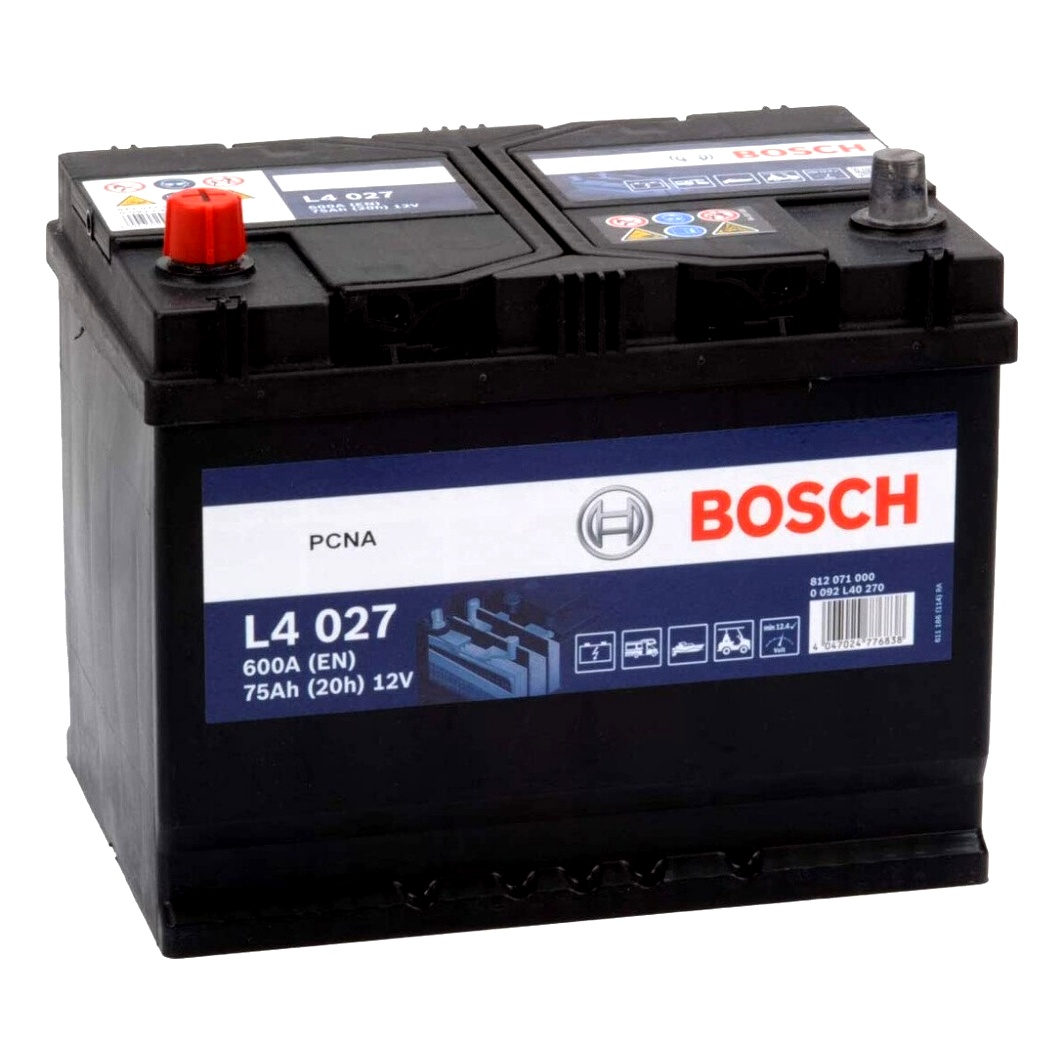 Акумулятор BOSCH L4 12V 75Ah 600A L+ 0092L40270 - zapix