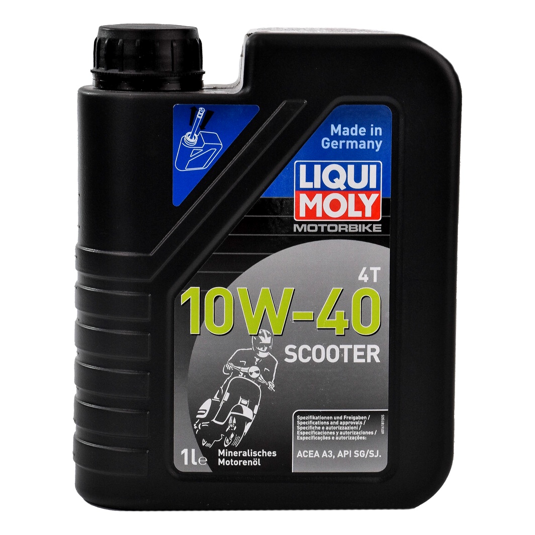 Моторное масло LIQUI MOLY Motorbike Scooter 4T 10W-40 минеральное 1 л 1618 - zapix
