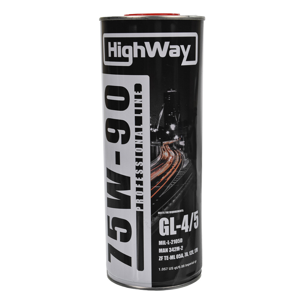 Трансмиссионное масло HIGHWAY GL-4 / 5 75W-90 1 л 10059 - zapix