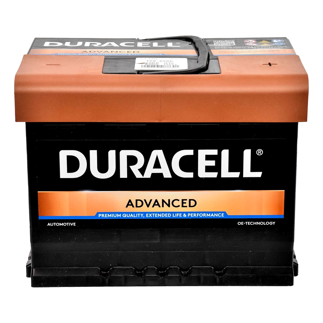 Акумулятор DURACELL Advanced 12V 62Ah 550A R+ DA62H - zapix