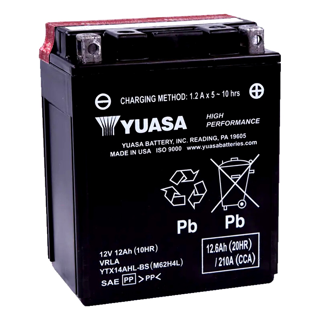 Акумулятор YUASA High Performance 12V 12.6Ah 210A R+ YTX14AHLBS - zapix