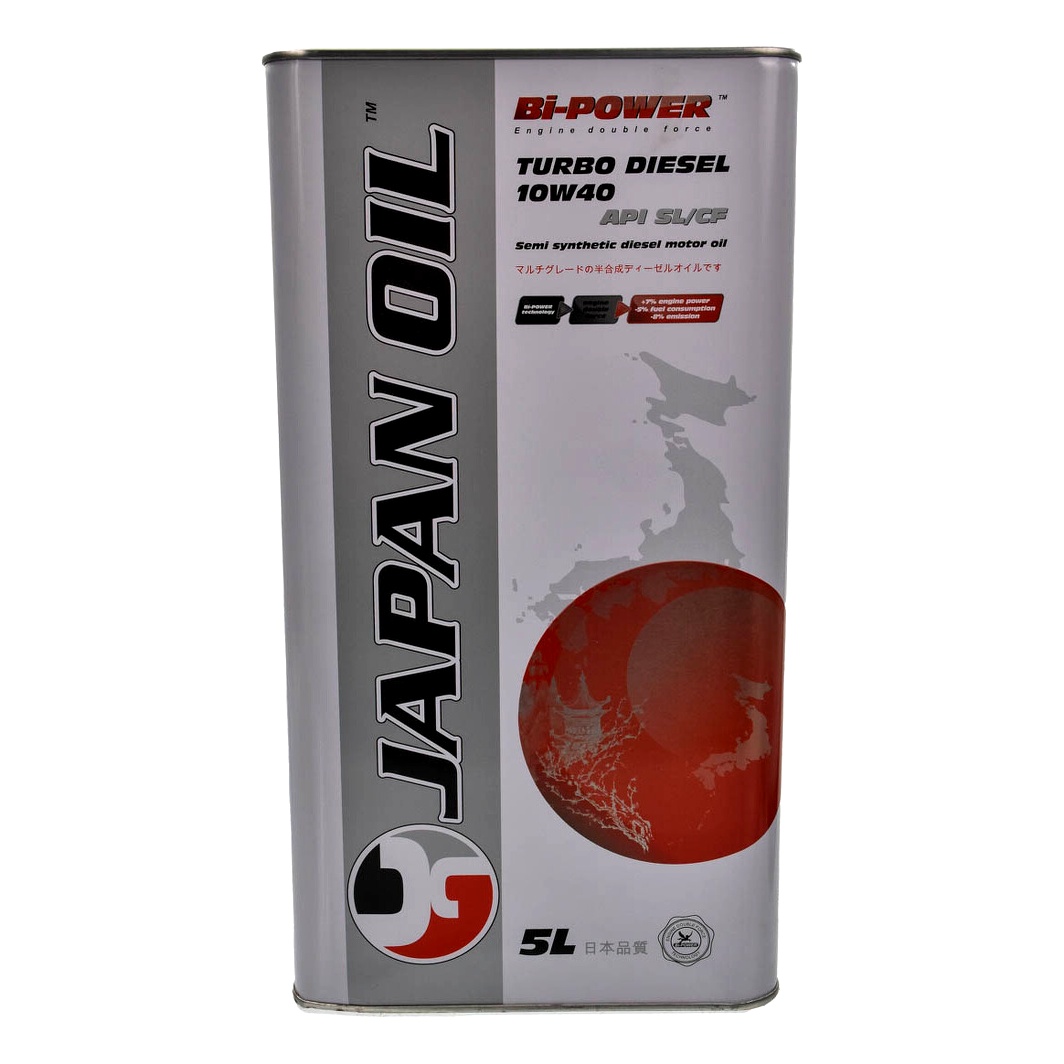 Моторна олива BI-POWER Japan Oil Turbo Diesel 10W-40 5 л (21015) - zapix