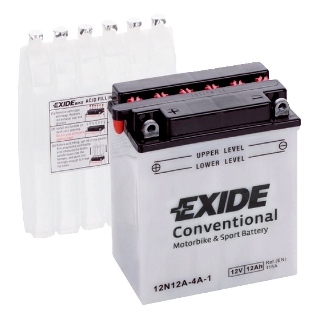 Акумулятор EXIDE Conventional 12V 12Ah 115A L+ 12N12A4A1 - zapix