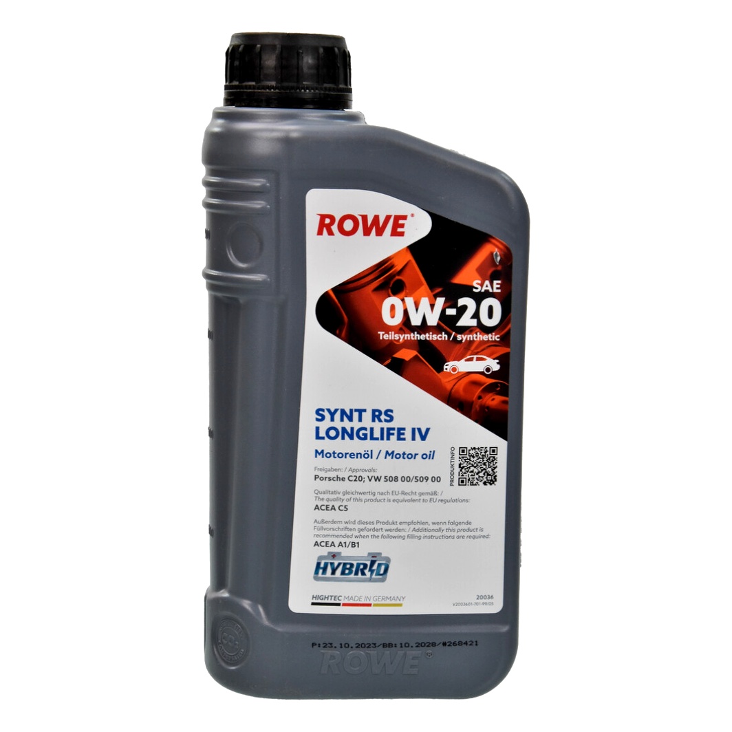 Моторное масло ROWE Synt RS LongLife IV 0W-20 1 л (20036001099) - zapix