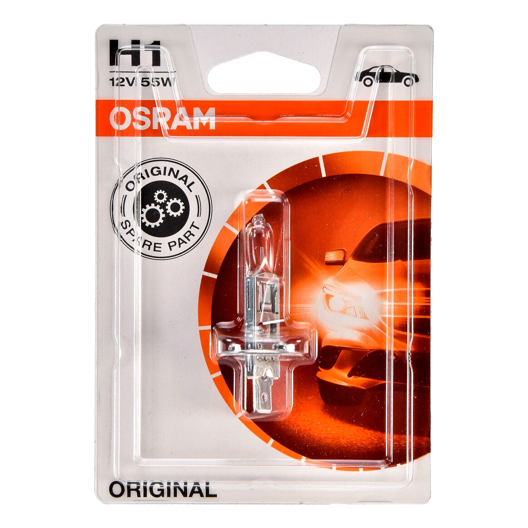 Автолампа галогенова OSRAM Original Line H1 P14.5s 55W 12V прозора 6415001B - zapix