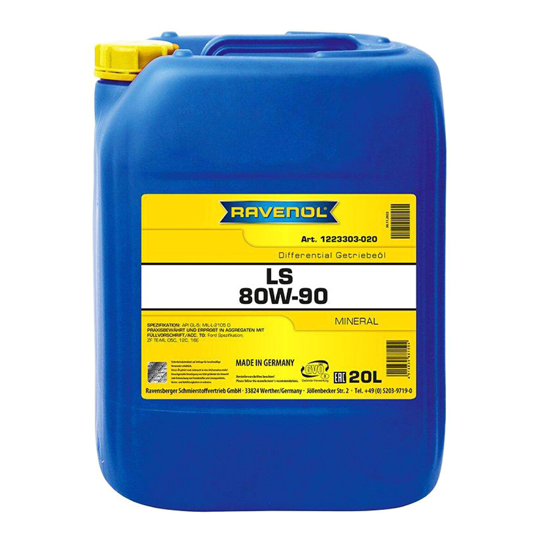 Трансмиссионное масло RAVENOL LS GL-5 80W-90 20 л 1223303020 - zapix