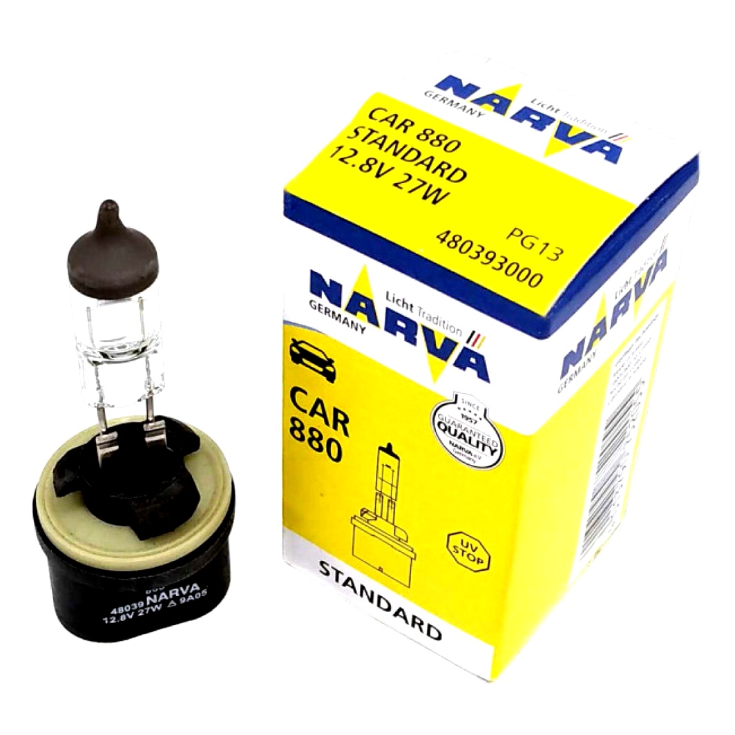 Автолампа галогенова NARVA 880 PG13 27W 12V прозора 48039C1 - zapix