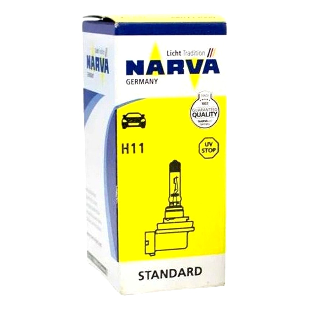 Автолампа галогеновая NARVA H11 PGJ19-2 55W 12V прозрачная 480723000 - zapix