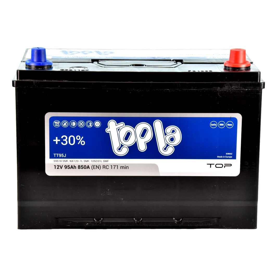 Акумулятор TOPLA Top JIS 12V 95Ah 850A R+ 118895 - zapix