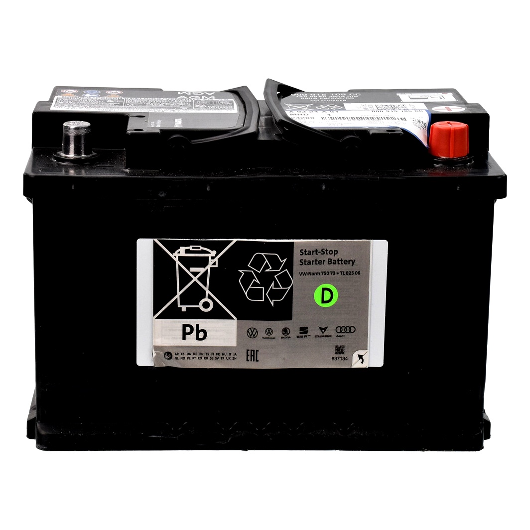 Акумулятор VAG Start-Stop 12V 68Ah 380A R+ 000915105CC - zapix
