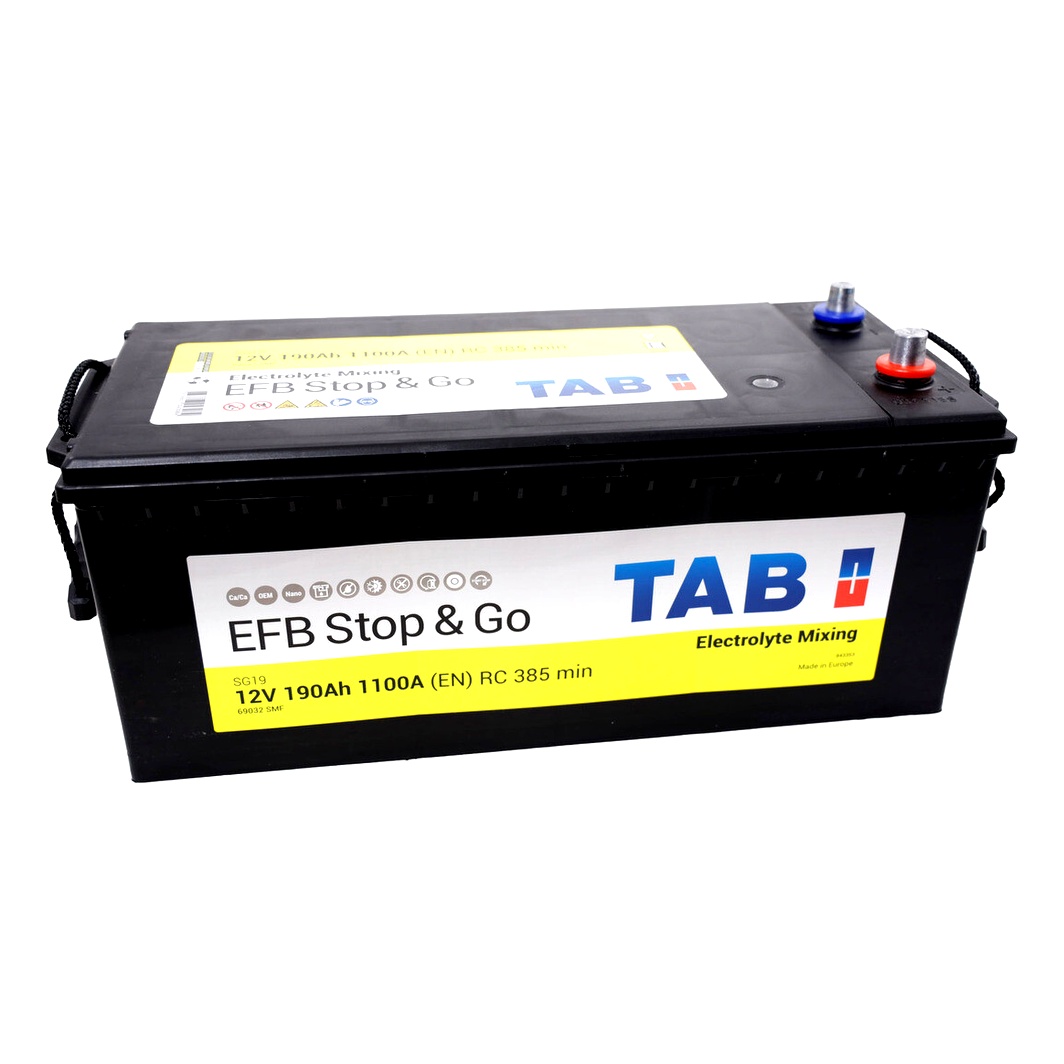 Акумулятор TAB Stop & Go 12V 190Ah 1100A L+ 492612 - zapix