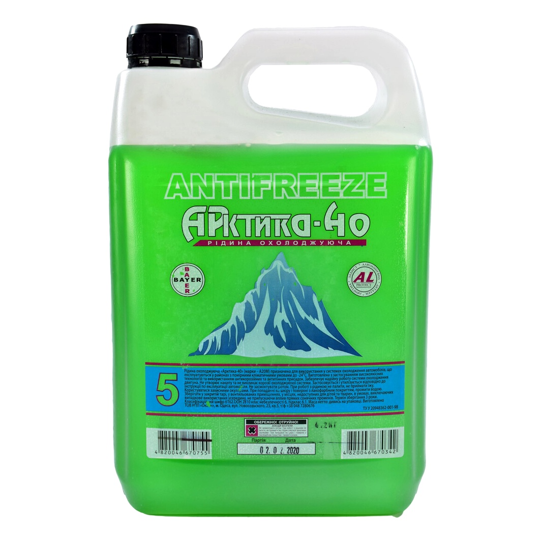Готовий антифриз OCEAN Арктика зелений G11 -24 °C 5 л (4820046671615) - zapix