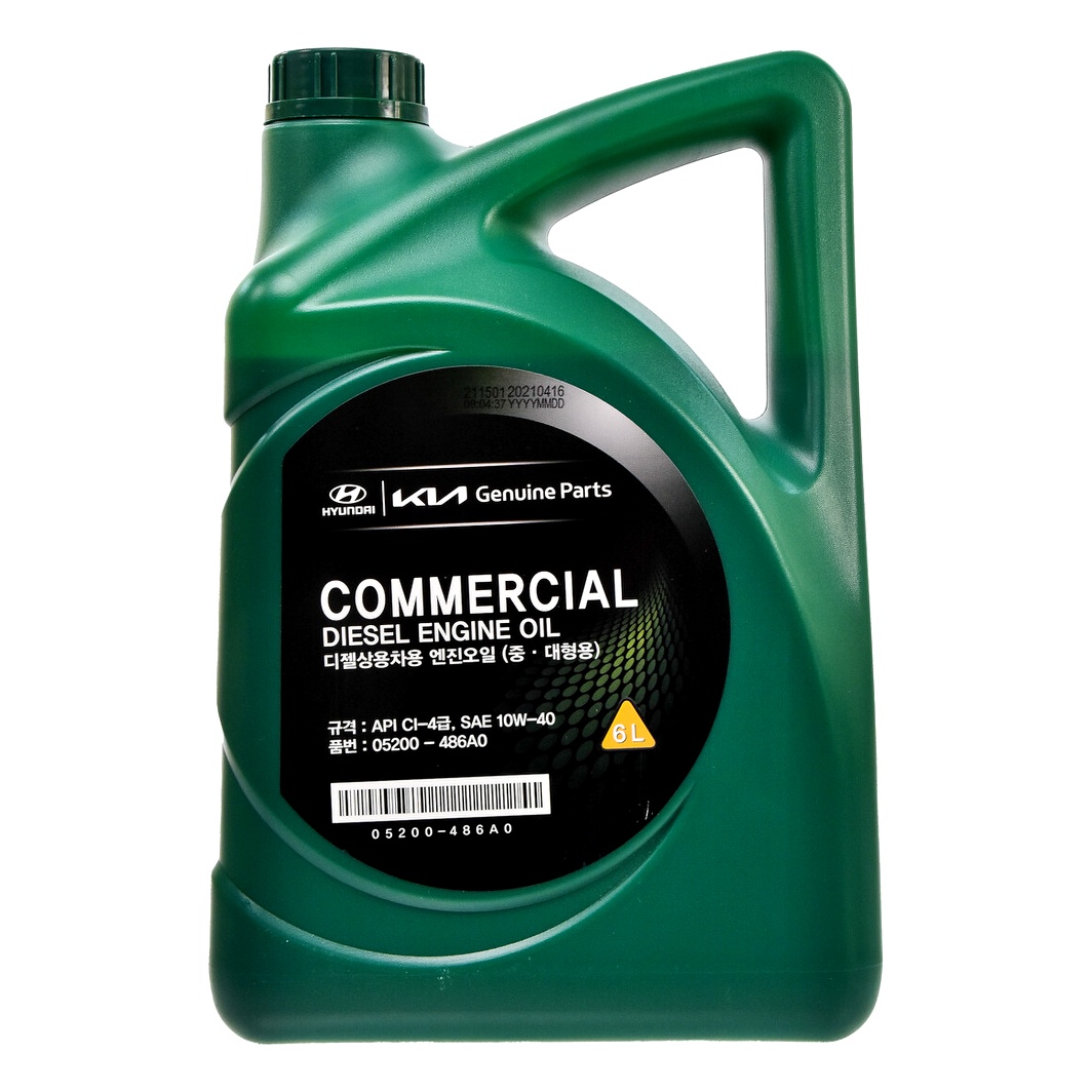 Моторное масло HYUNDAI / KIA Commercial Diesel 10W-40 6 л (05200486A0) - zapix