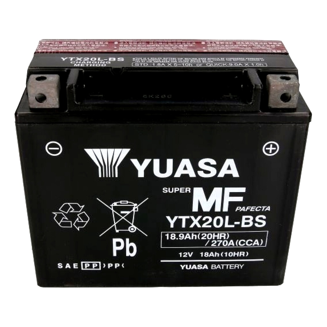 Акумулятор YUASA Super MF Pafecta 12V 18.9Ah 270A R+ YTX20LBS - zapix