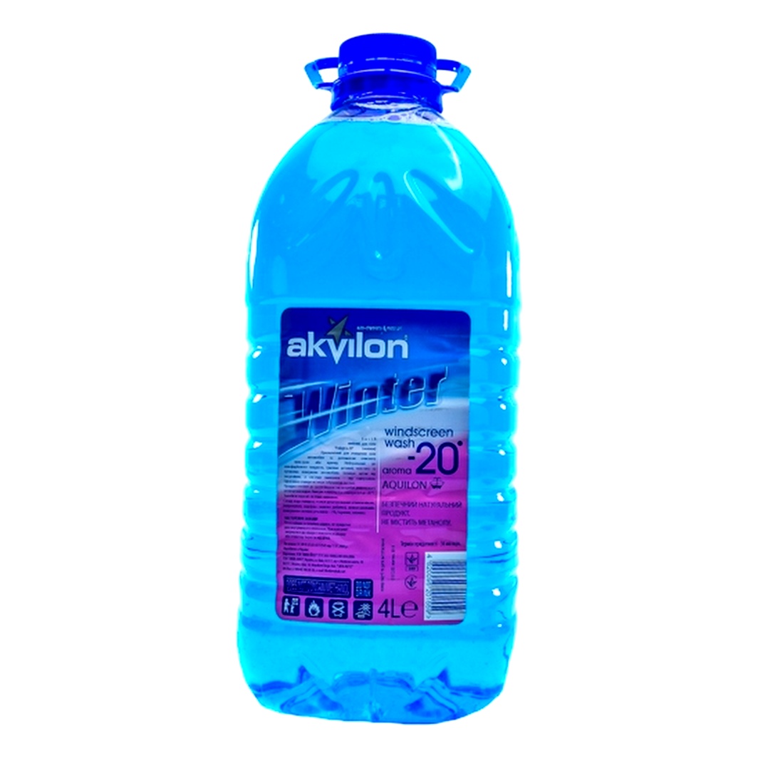 Омивач скла готовий зимовий -20°С AKVILON "Райдуга" Aquilon 4 л AKVILONAQUILON20C4L - zapix