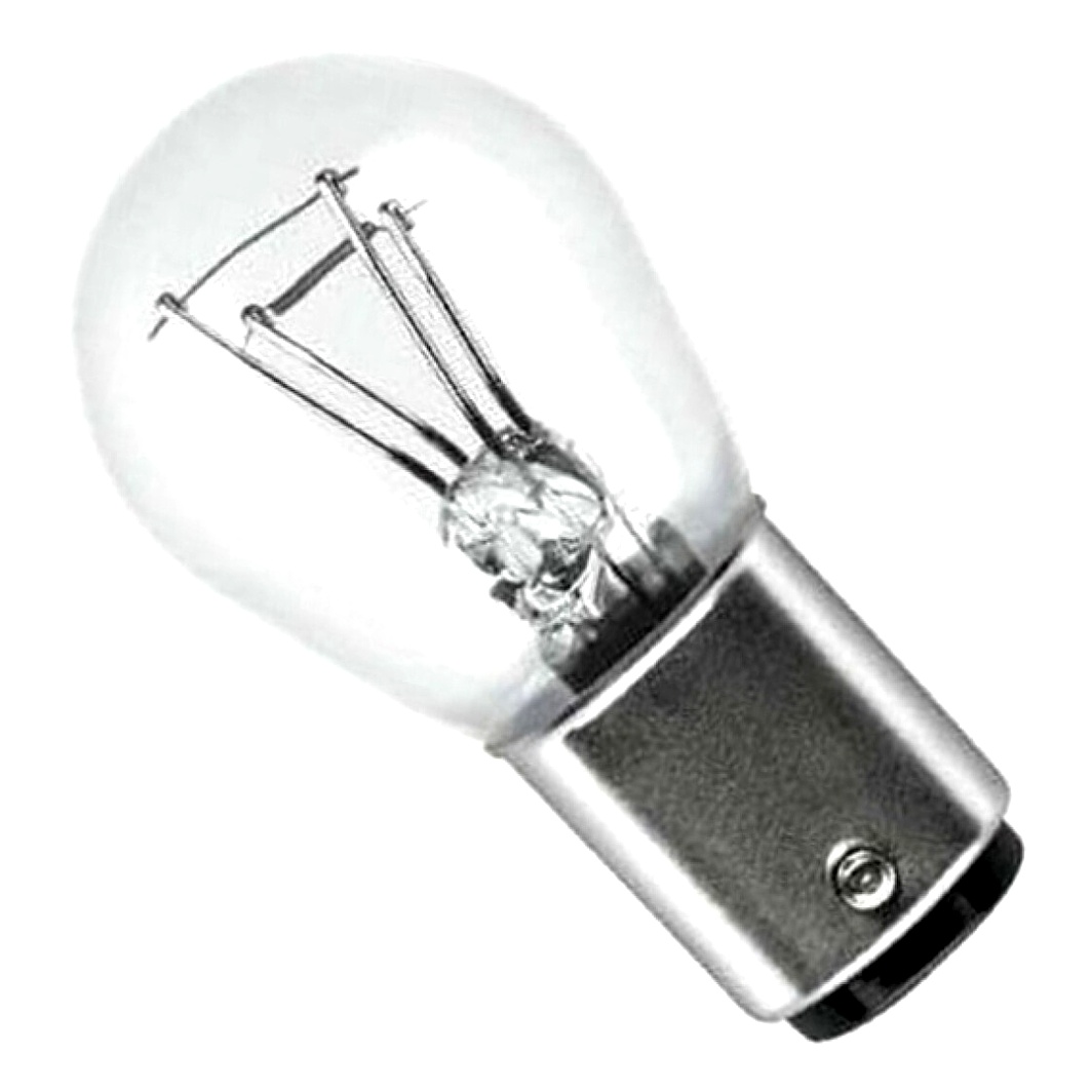 Автолампа розжарювання NARVA P21/5W BAY15d 5W 24V прозора 17925CP - zapix