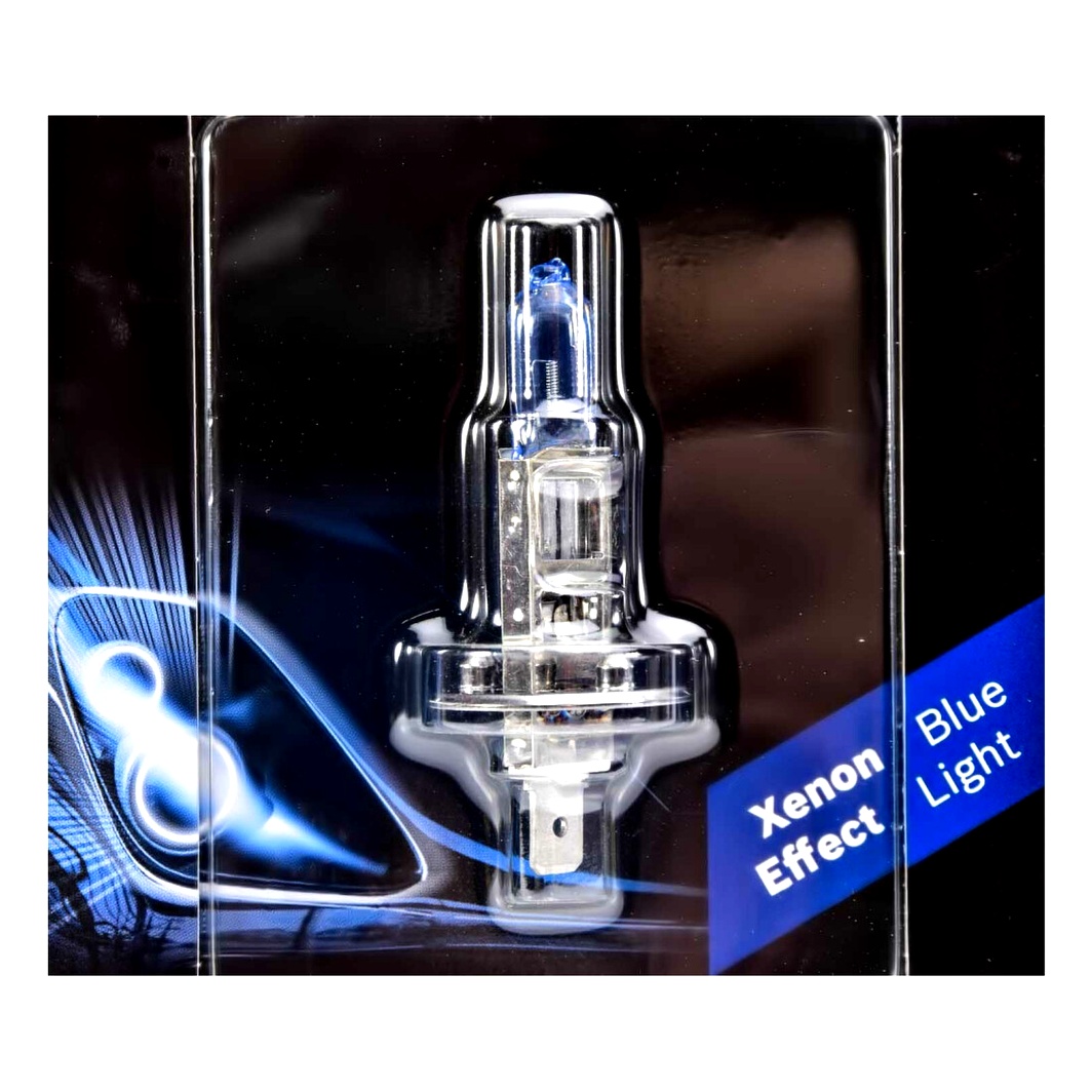 Автолампа галогенова BOSCH Xenon Blue H1 P14.5s 55W 12V прозора 1987301011 - zapix