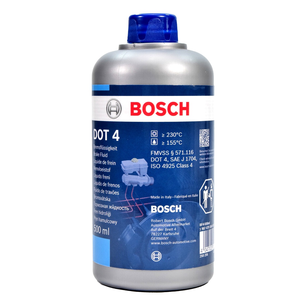 Гальмівна рідина BOSCH DOT 4 пластик 0.25 л 1987479105 - zapix