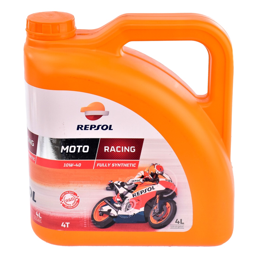 Моторное масло REPSOL Moto Racing 4T 10W-40 синтетическое 4 л RP160N54 - zapix