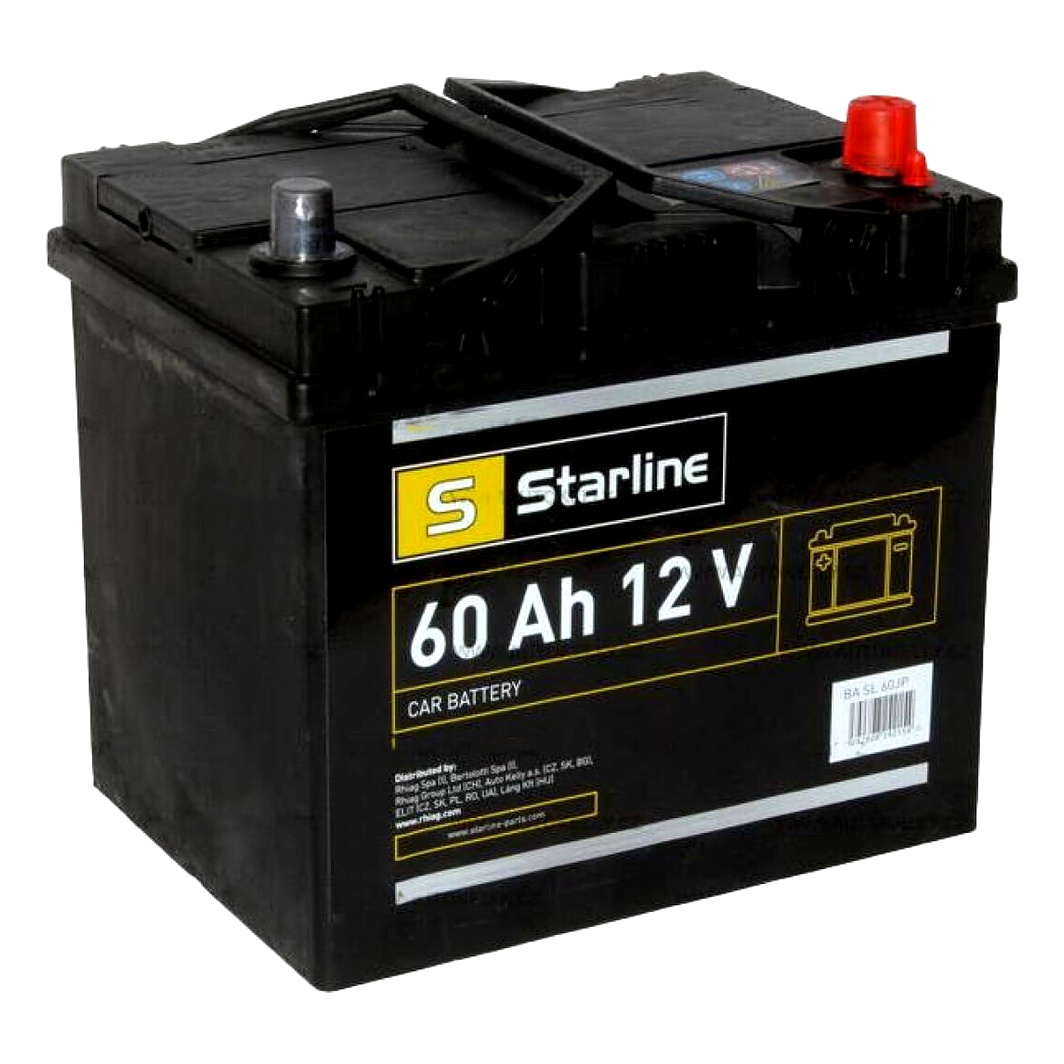 Акумулятор STARLINE 12V 60Ah 510A R+ 25900463 - zapix
