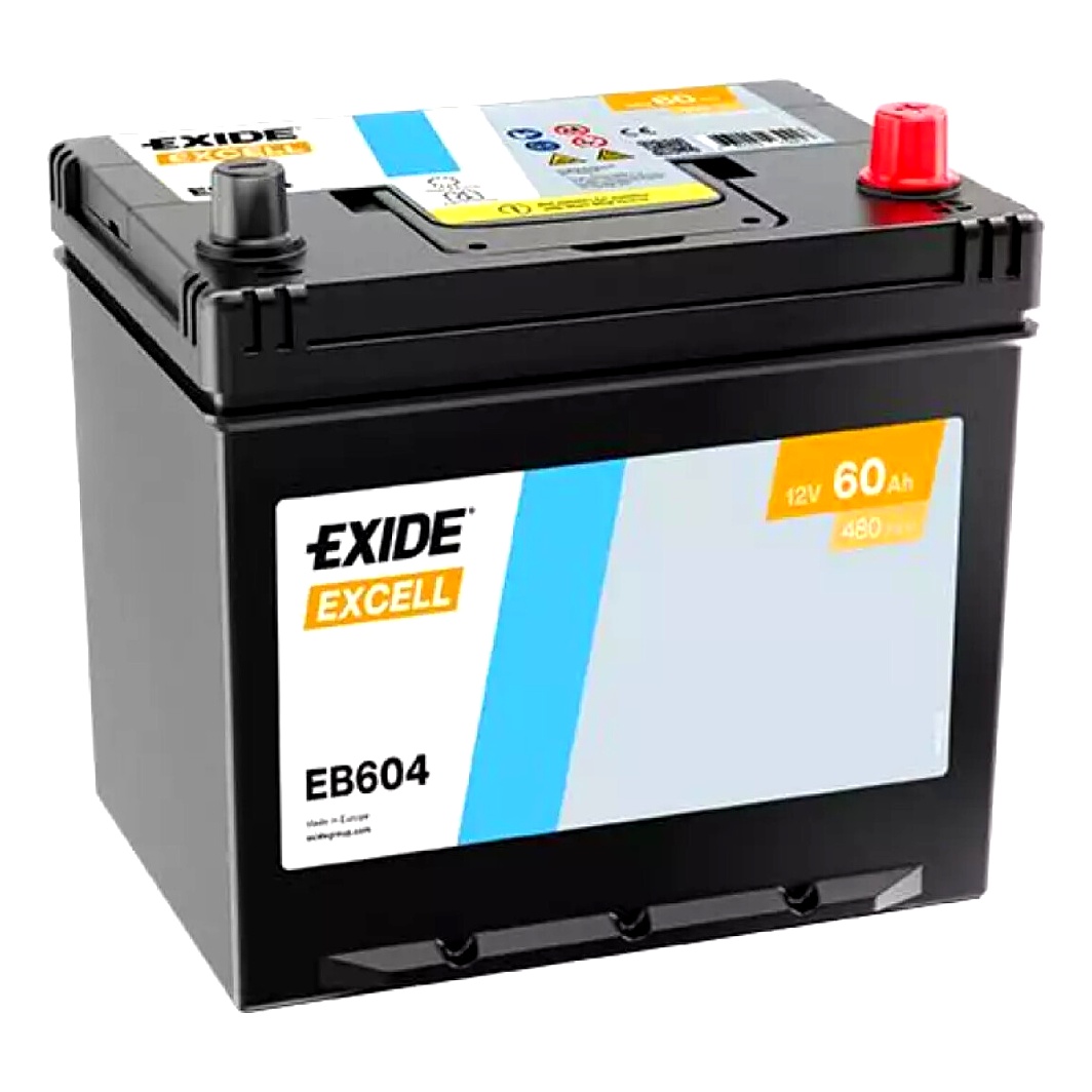 Акумулятор EXIDE Excell 12V 60Ah 480A R+ EB604 - zapix