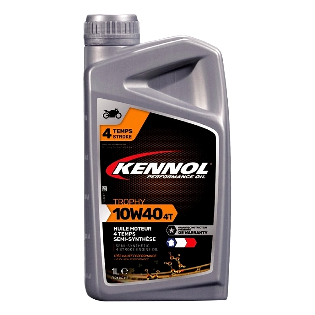 Моторное масло KENNOL Trophy 4T 10W-40 полусинтетическое 1 л 193381 - zapix