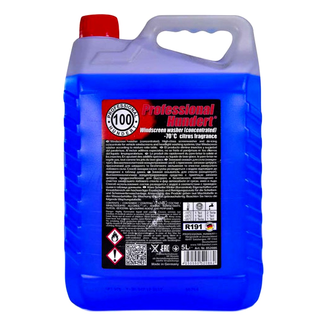 Омивач скла концентрат зимовий -70°С PROFESSIONAL HUNDERT 5 л KSW5L70C - zapix