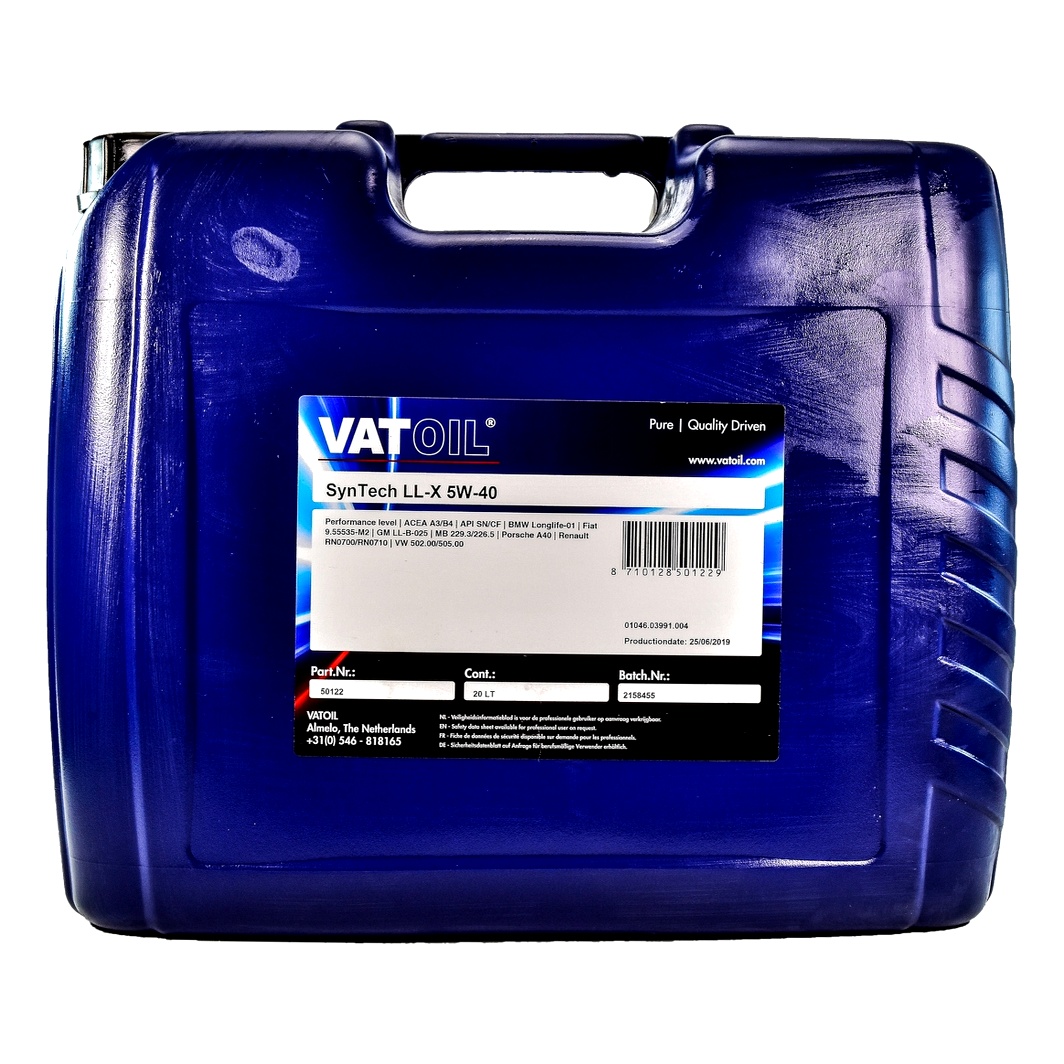 Моторна олива VATOIL SynTech LL-X 5W-40 20 л (50122) - zapix