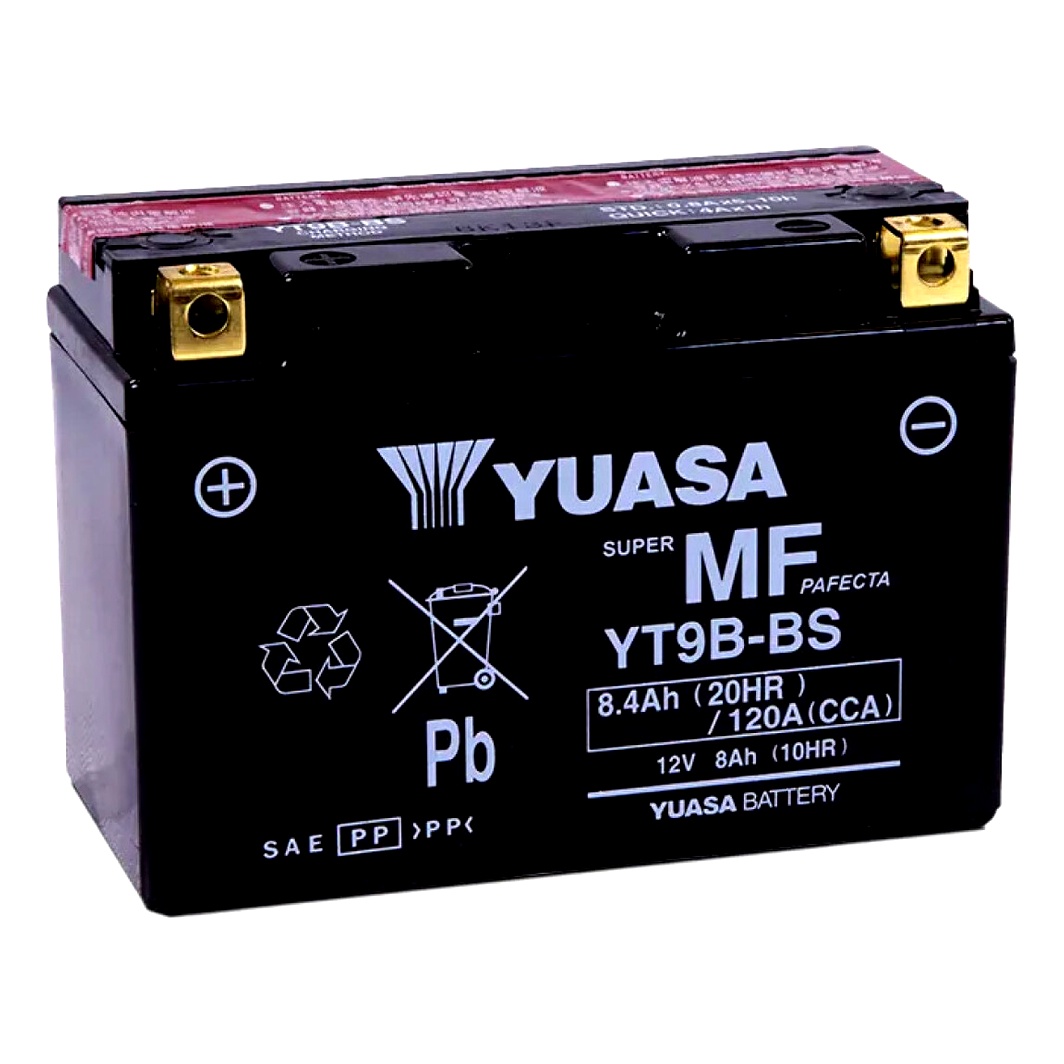Акумулятор YUASA Super MF Pafecta 12V 8.4Ah 120A L+ YT9BBS - zapix