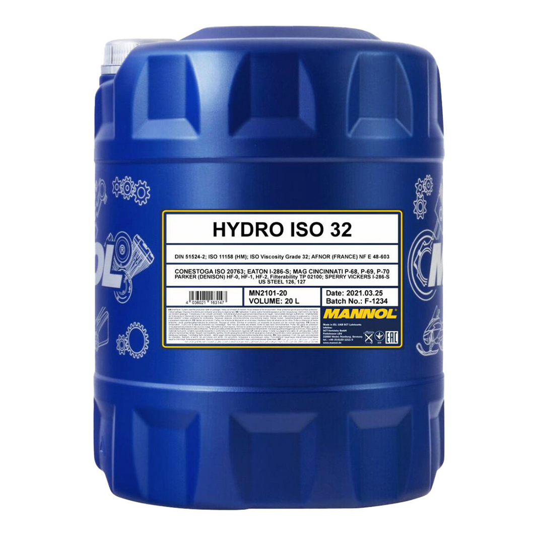 Трансмиссионное масло MANNOL Hydro ISO 32 20 л MN210120 - zapix