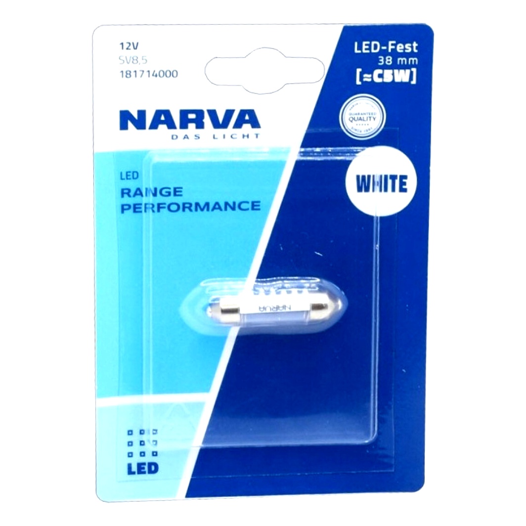 Автолампа LED (светодиодная) NARVA Range Performance LED C5W SV8.5 0.6W 12V 181714000 - zapix
