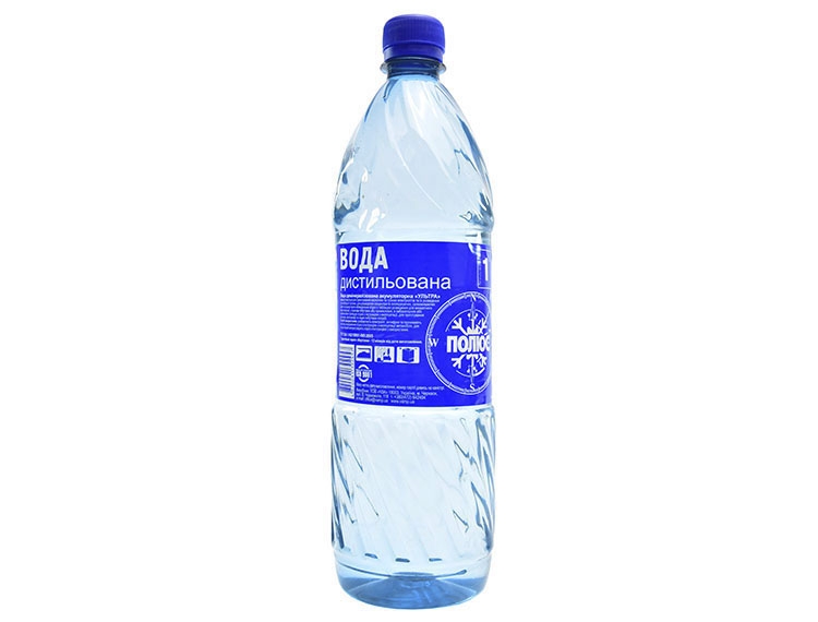 Дистиллированная вода Полюс 1 л 1LWATERPOLUS - zapix