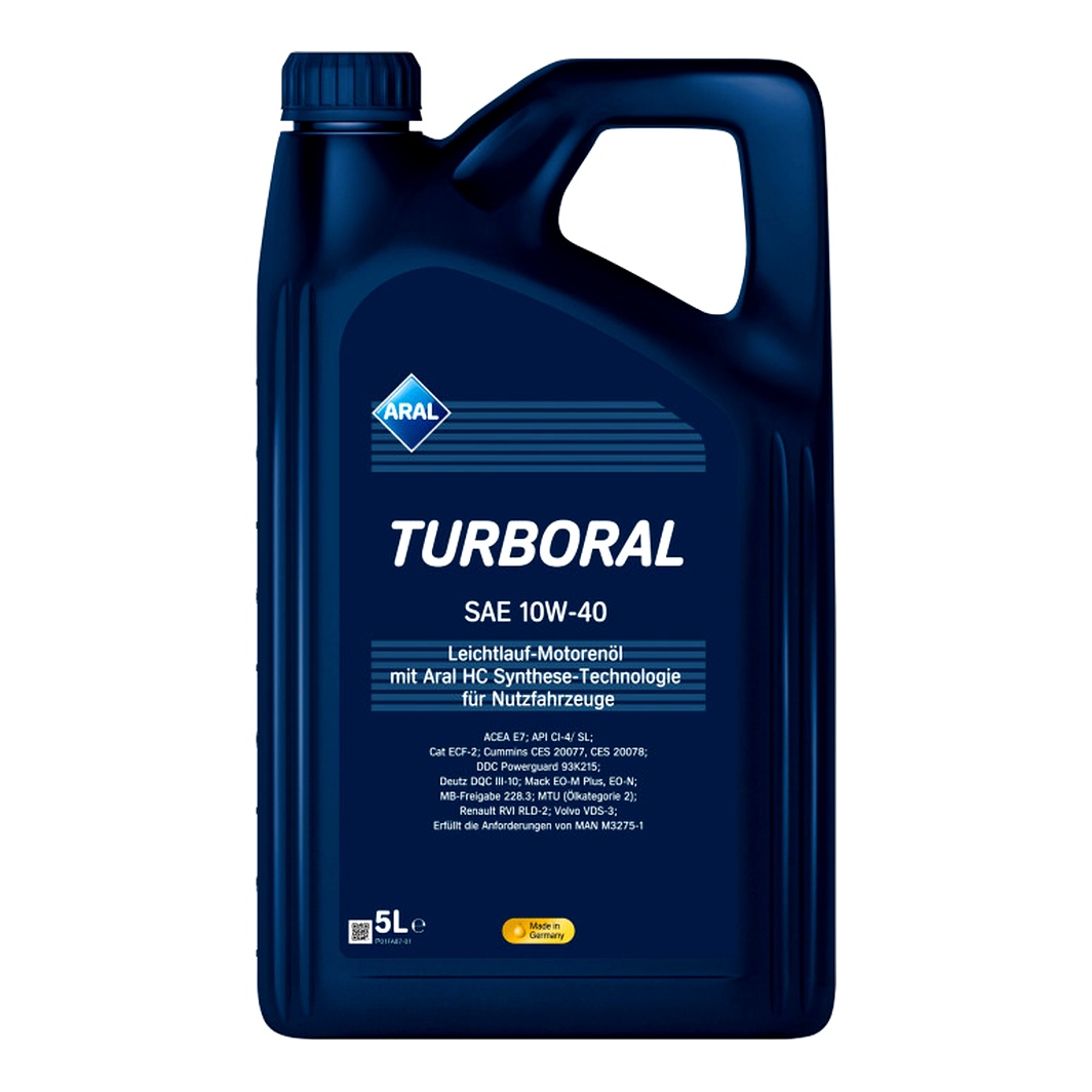 Моторное масло ARAL Turboral 10W-40 5 л (15BCD5) - zapix